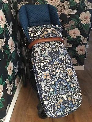 Footmuff  William Morris Style Disability Pushchair Tomato Maclaren Major Mobi • £120