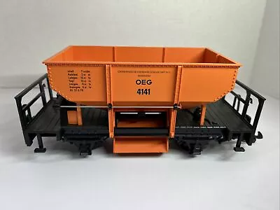 LGB OEG 4141 Or 4041? G Scale 4 Wheel Rare Orange Gravel Ballast Car • $39