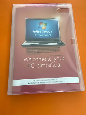 $54.99 • Buy Microsoft Windows 7 Professional 64 SP1 Bit Full Version DVD With Product Key