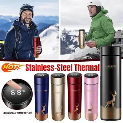£4.26 • Buy Smart Thermos Insulated Coffee Mug Tea Cup Travel Thermal Flask Vacuum Leakproof