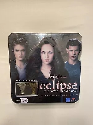 The Twilight Saga Eclipse Board Game Sealed W/Collectible Metal Pieces Tin Box • $11.01