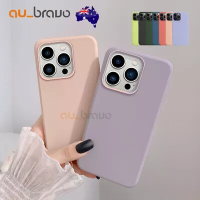 $6.99 • Buy IPhone 14 13 12 11 Pro Max Plus XS XR Shockproof Silicone Case Cover For Apple