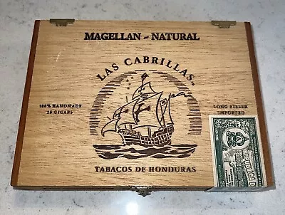 Vintage Las Cabrillas Tabacos De Honduras Handmade Wooden Cigar Box - Rare! • $29.99