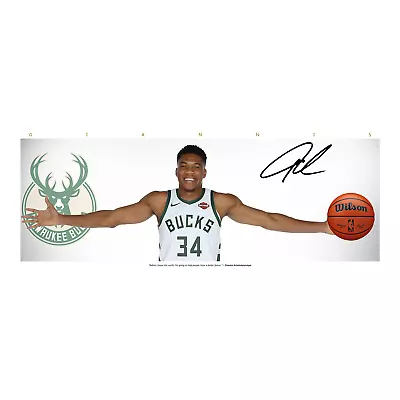 Giannis Bucks Wings Signed Framed Poster Lebron Jordan Basketball Memorabilia • $39.99