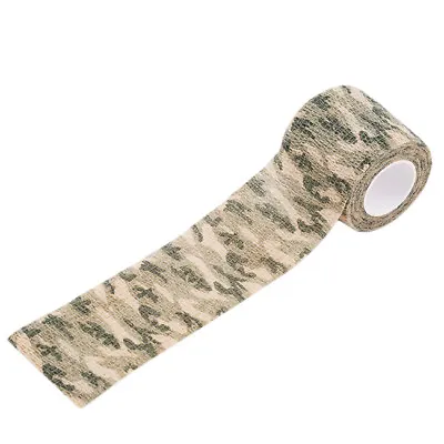 Self-adhesive Non-woven Army Camouflage Rifle Wrap Camo Bandage Stealth Tape FB • £3.06