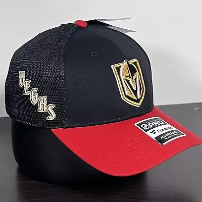 NEW! Las Vegas Knights Hat Cap Snapback Fanatics NHL Authentic Pro Mesh-Back • $23.19
