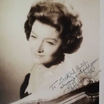 Myrna Loy SIGNED Double Weighted Photo  MGM Movie Actress Thin Man Best Years  • $49