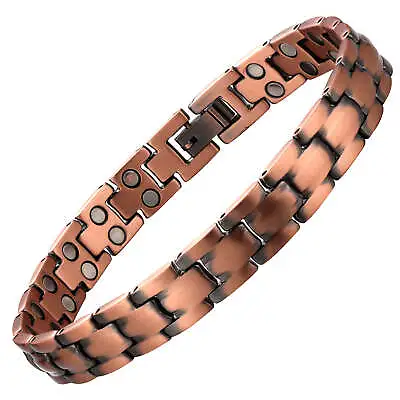 Nice Solid Pure Copper Magnetic Bracelet Women Men Arthritis Pain Relief Energy • $28.01