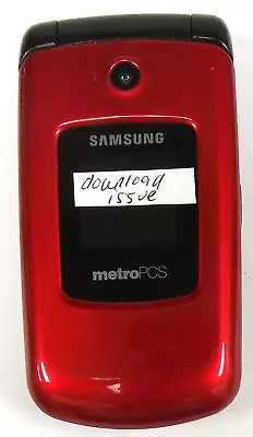 Samsung SCH-R250 - Red And Black ( MetroPCS ) Rare Cellular CDMA Flip Phone • $6.79