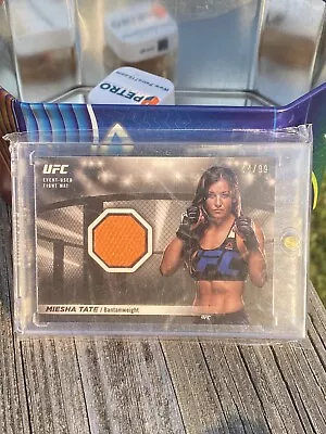 2018 Topps UFC Knockout Fight Mat Relic /99 Miesha Tate #FMR-MT • $18.60