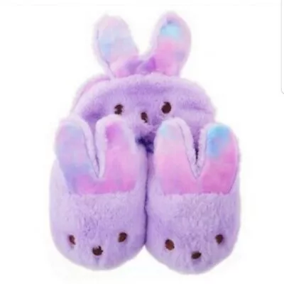PEEPS Easter Girls Slippers & Eye Mask Gift Set Purple Size 13-1 New With Box • £36.99