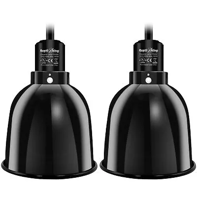 Reptile Light Fixture 2-Pack 5.5 Deep Dome For Reptile Light/Heat Lamp/UVB • $34.01