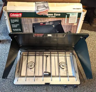 Vintage Coleman 2 Burner Propane Camp Stove Model 5430 B 700 • $38.95