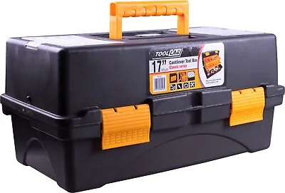 Tool Lab 17  Multi Functional Cantilever Storage Fishing Tackle Box - 2 Trays • £16.99