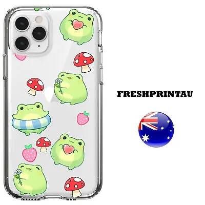 $17.95 • Buy Silicone Case Cover Kawaii Cute Froggy Frog Green Strawberry Mushrooms Hearts Se