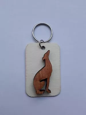 £4 • Buy Greyhound Keyring Handmade Rustic, Lurcher, Whippet, Gift , Birthday Etc
