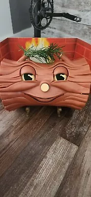 Vtg Telco Yule Burner Talking Singing CHRISTMAS Log Animated Christmas  EUC  • $99