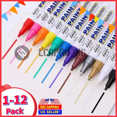 Waterproof Permanent Paint Marker Pen For Car Tyre Tire Tread Rubber Metal Pen • $11.55