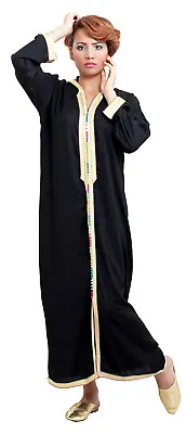 Kaftan Moroccan Women Arabian Beach Summer Caftan Long Dress Muslim Abaya Jelaba • $39.99