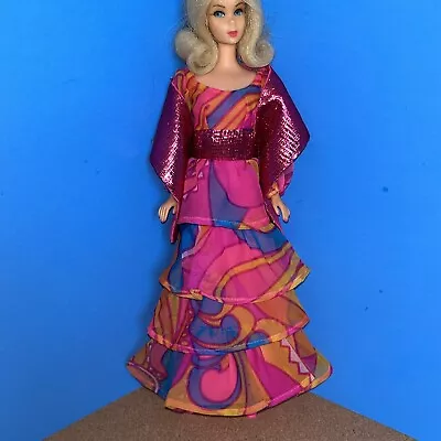 Vintage 1971 Barbie Dancing Lights Outfit 3437 Rare Dress Wrap Shoes- No Doll • $225