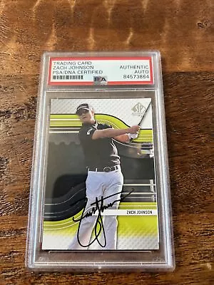 $149 • Buy Zach Johnson Signed Upper Deck Card PSA DNA Coa Slabbed Autographed PGA