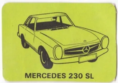 Vintage Mercedes Benz 230 SL W113 230SL (Darker Green) Mini Trading Card • $6.99
