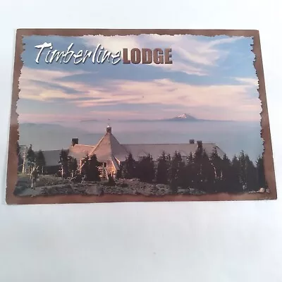 Timberline Lodge -Mt. Jefferson Backdrop- Mt Hood Oregon Postcard Posted 2000 • $4.99