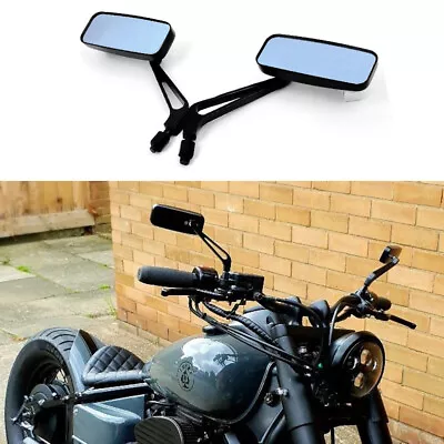 Motorcycle Mirrors Black Custom For Harley Davidson XL Sportster 1200 883 Iron • $29.99
