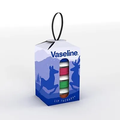 £12.99 • Buy Vaseline Lip Therapy Lip Tin Stack Gift Set 4 Items💥🎄🎁CHRISTMAS 2021🎁🎄💥