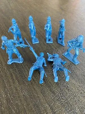Vintage MPC Blue Army Soldiers Lot Of 8 • $14