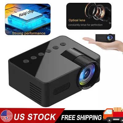 Mini LED Projector HD 1080P WIFI Home Cinema Portable Home Theater LCD Projector • $32.25