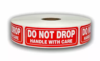 DO NOT DROP Warning Mailing Stickers | 1x3 | 4 Rolls 1000 Labels Each Roll • $44.95