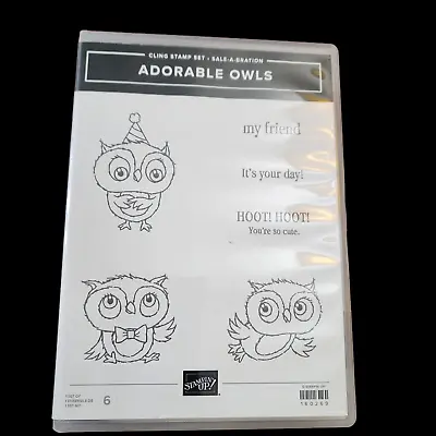 NEW Stampin' UP! ADORABLE OWLS Stamp Set Hoot Hoot Friend Birthday • $13.03