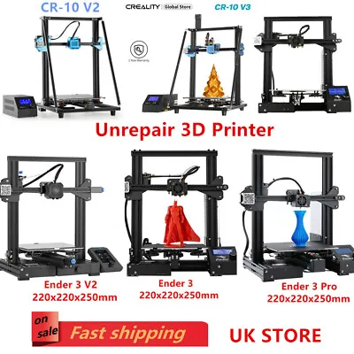 £159 • Buy Unrepair Creality Ender-3 S1/CR-10S PRO V2/Ender 2 Pro/CR-6 SE 3D Printer UK