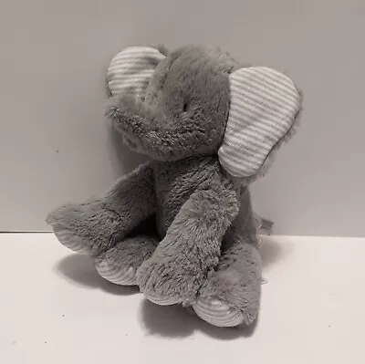 Carters Just One You Plush Elephant Musical Wind Up 9  Gray Stripe Toy Lovey • $9.99