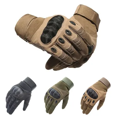 Tactical Motorcycle Motocross Full Finger Gloves Motorbike Riding Racing Mittens • $15.99