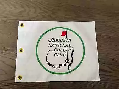 Rare Augusta National Golf Club Member Souvenir Flag Tiger Woods PGA DBL Sided • $53.95