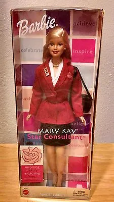 Mary Kay Prize Barbie Doll Star Consultant Red Jacket Pin Bag Brush 40 Years • $999.99