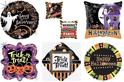 Halloween Balloons 18  Ghost Witch Pumpkins Trick Or Treat Foil Mylar Balloons • $2.95