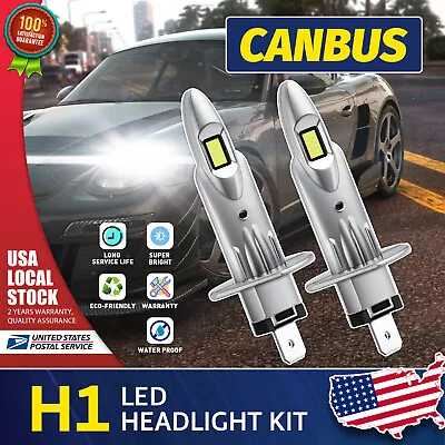 H1 LED Headlight Kit High Low Beam Bulbs 42W 20000LM High Power Bright White • $16.49