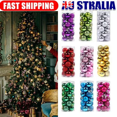 24PCS Christmas Tree Balls Baubles Decoration Xmas Hanging Home Party Ornament~ • $12.99