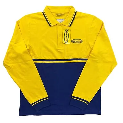 Mercatone Uno Yellow Sweatshirt Cycling Jumper Mens XL • $16.17