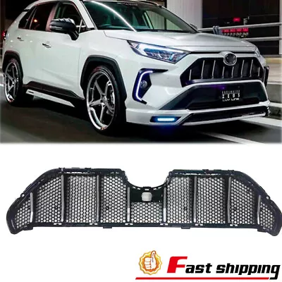 Fits 2019 2020 Toyota Rav4 Maserati Style Chrome Trim Front Bumper Grille Grill • $85.99