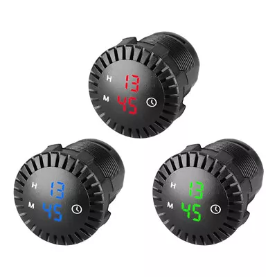 £7.78 • Buy Waterproof 12V/24V Automotive Motorcycle LED Display Panel Electronic Clock