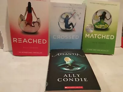 Ally Condie Book Lot Of 4 Matched Complete Trilogy Crossed Reached + Atlantia  • $10.16