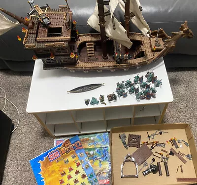 Mega Blocks Dragons Krystal Wars 9895  Man O War  Ship W Manuals And Extras • $109