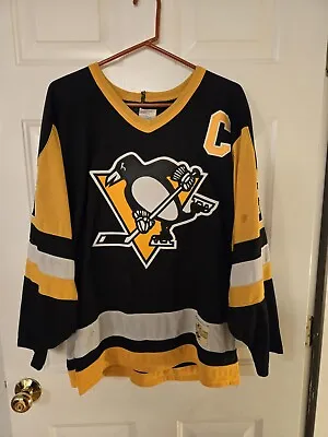 Vintage Stall & Dean Heritage Nhl Mario Lemieux Jersey 66 Sewn Size Small Medium • $90