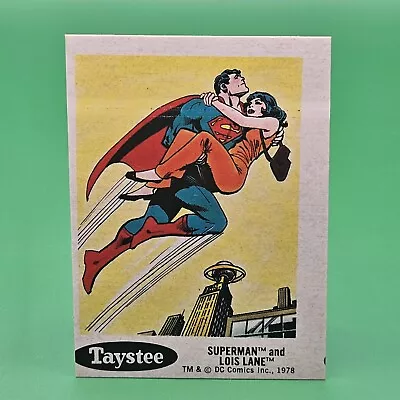 1978 Taystee Bread DC Superheroes Stickers Superman And Lois Lane #9 EX • £21.22