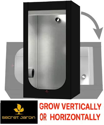 £69 • Buy Secret Jardin Grow Box Room Grow Tent Silver Mylar Hydroshoot 100cm Hydroponics
