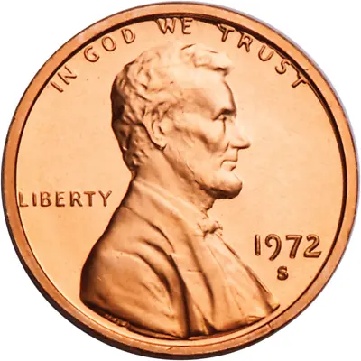 1972 S Proof Lincoln Memorial Cent Uncirculated US Mint • $2.39